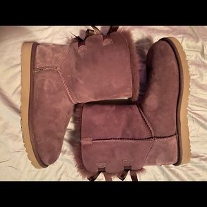 Purple Bow Uggs